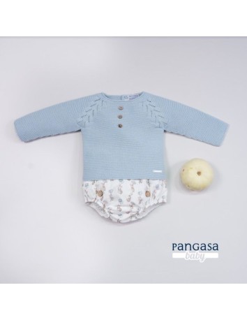 Pangasa conjunto ranita colección Rabbit color celeste... 2