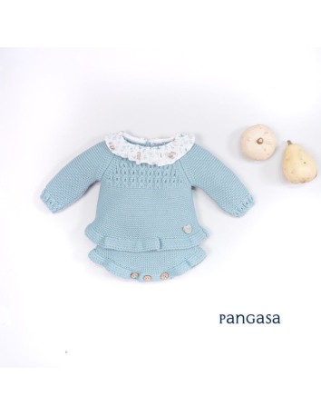 Pangasa conjunto ranita colección Ochos color verde mar
