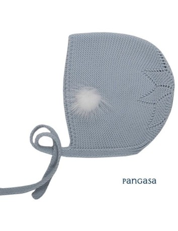 Pangasa capota estrella pompón color celeste empolvado