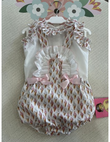 Baby Real Ranita y Blusa Colección Cucuruchos