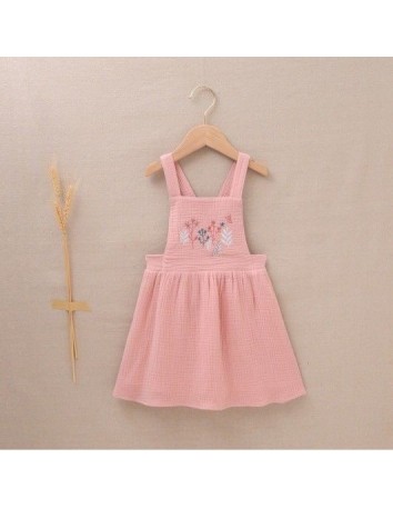 Dadati Pichi Bambula Rosa con bordado de ramas