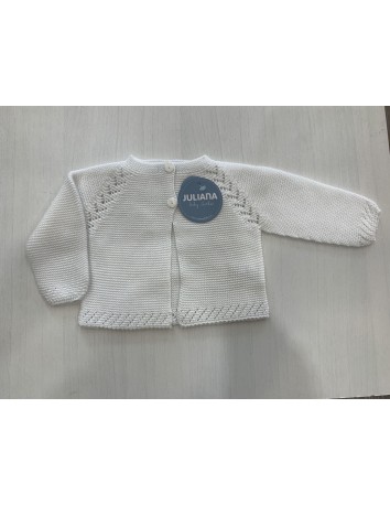 Juliana Bebés Chaqueta Niño Blanca