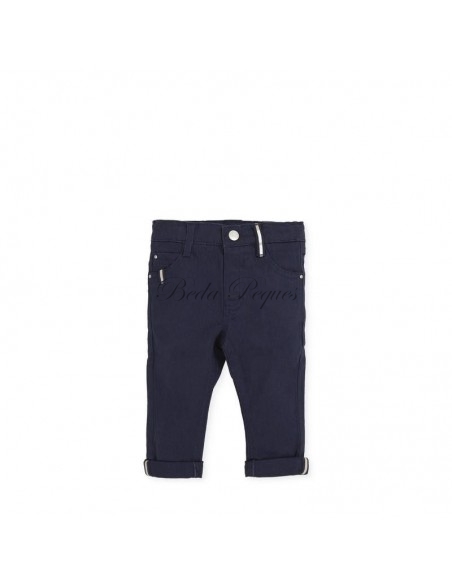 Tutto Piccolo Pantalón Marino y Camisa