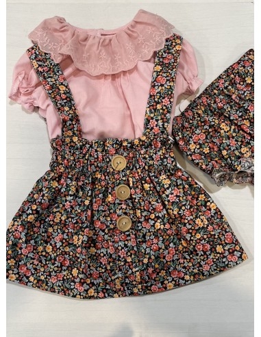 Valentina Bebés Pichi y blusa rosa