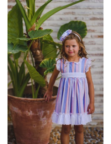 Zoé Kiss Vestido  Colección Rayas Multicolor
