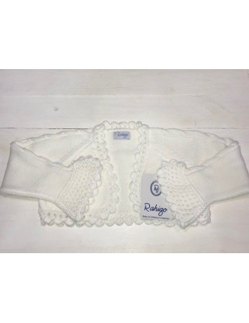 Chaqueta Bolero Blanco Rahigo