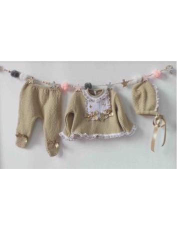 Nini colección Bebé Conjunto  Jersey, polainas y Capota...