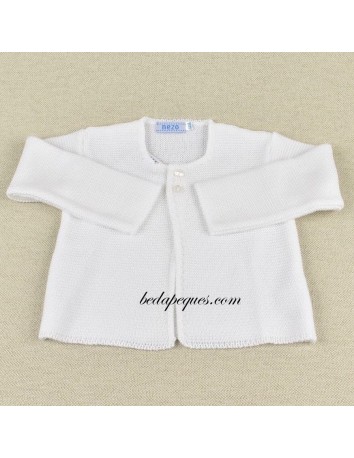 Chaqueta Hilo Niño Blanca
