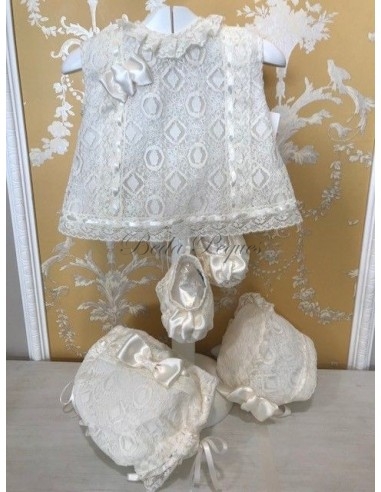 Conjunto Blusa + Ranita + Capota  y Patucos...