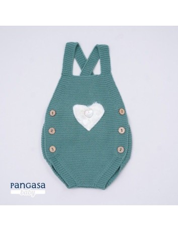 Pangasa  colección Sweet Heart Pelele Verde Esmeralda