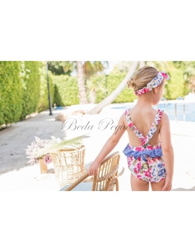 Dolce Petit, Bañador de Bebé Estampado Rosa y...