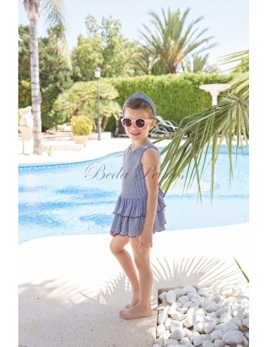 Dolce Petit, Vestido Rayas Marino