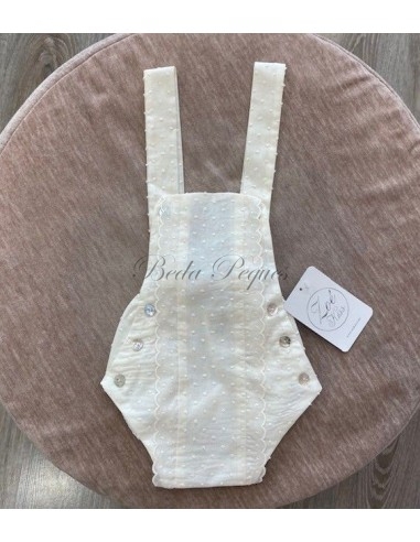 Zoé Kiss Pelele colección Plumeti Beige