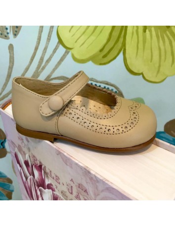 Guxs Zapato Merceditas Piel color Camel