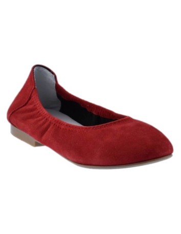 Guxs Zapato ​Bailarina Ante Rojo