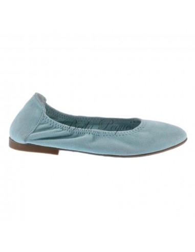 Guxs Zapato ​Bailarina Ante Verde Agua