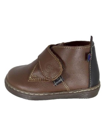 Zapato Safari cierre adherente Conguitos Piel Marrón