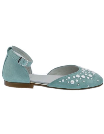 Guxs Zapato Gilda Perlas Verde Mint 2