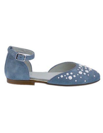 Guxs Zapato Gilda Perlas Azul Jeans 2