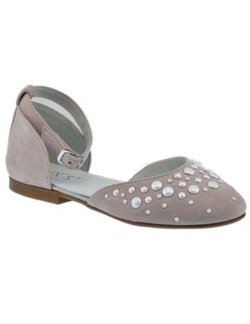 Guxs Zapato Gilda Perlas Rosa Empolvado