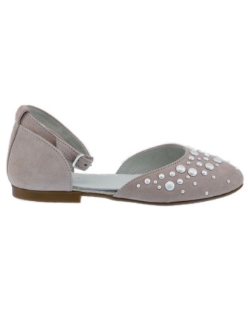 Guxs Zapato Gilda Perlas Rosa Empolvado 2