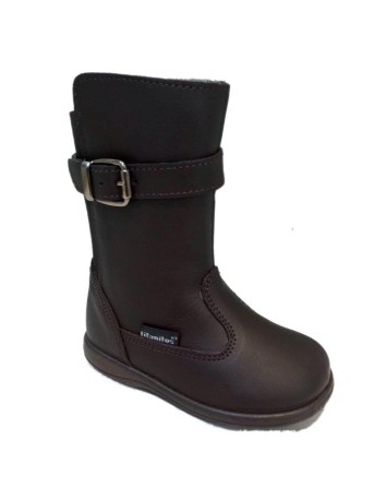 Titanitos Botas altas chocolate Piel Lavable