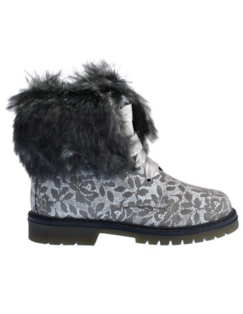 Guxs Bota Flores Gris