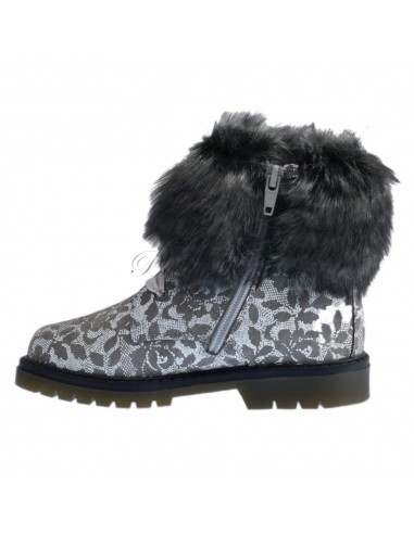 Guxs Bota Flores Gris