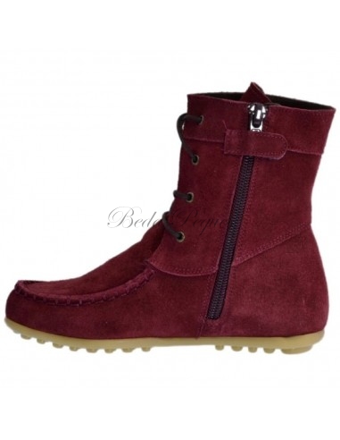 Bota Mohicana de Piel con Borla Lateral en...