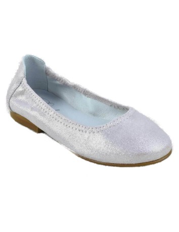 Guxs Zapato ​Salón Elástico Piel Puntini Rosa