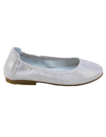 Guxs Zapato ​Salón Elástico Piel Puntini Rosa 2