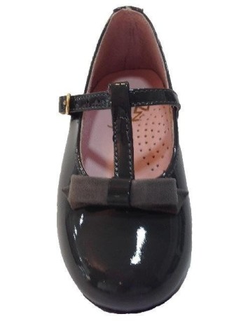 Zapato Mercedes, Charol Piel Gris 2