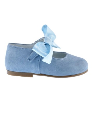 Guxs Merceditas Ante Azul Jeans Lazo 2