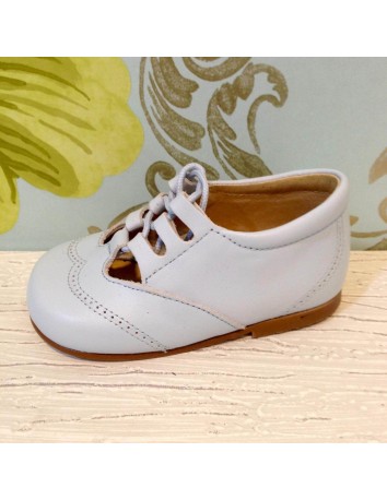 Guxs Zapato Inglés, Piel color Celeste