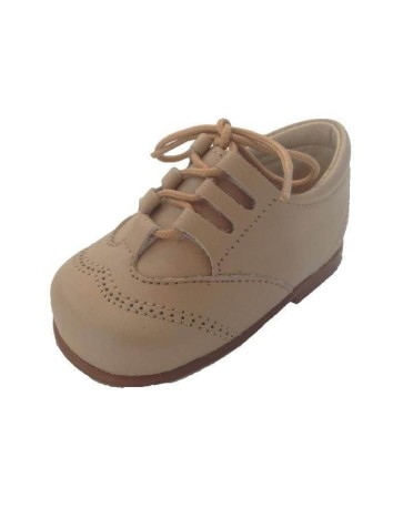 Guxs Zapato Inglés cordones Piel color Camel