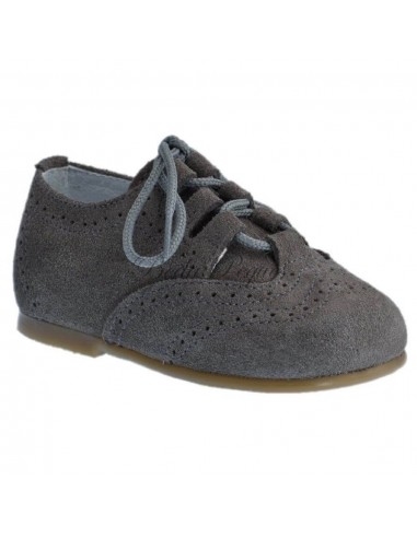 Guxs Zapato inglés piel serraje Gris