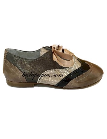 Guxs Blucher 3 Pieles Marrón Chocolate