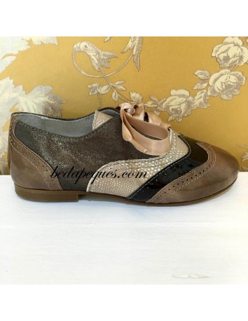Guxs Blucher 3 Pieles Marrón Chocolate 2