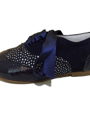 Guxs Zapato Blucher 3 Pieles Marino
