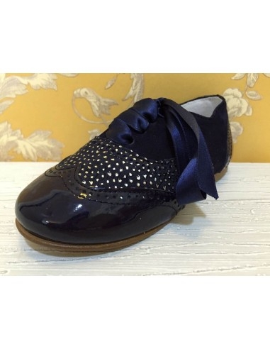 Guxs Zapato Blucher 3 Pieles Marino