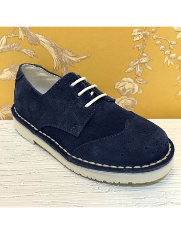Guxs Blucher Piel Serraje Marino