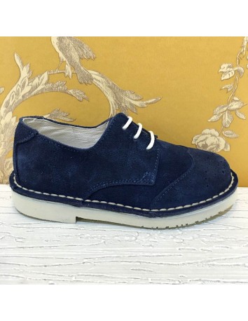 Guxs Blucher Piel Serraje Marino 2