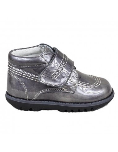 Guxs Botita tipo Kickers Piel Gris
