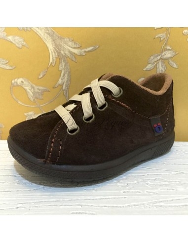 Zapato Niño Piel Serraje Marron