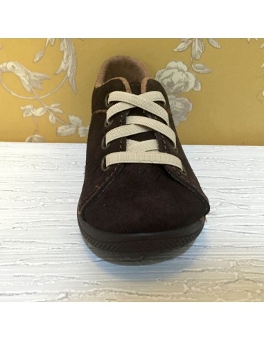 Zapato Niño Piel Serraje Marron