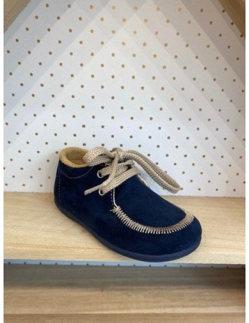 Zapato Botita niño Suede Marino