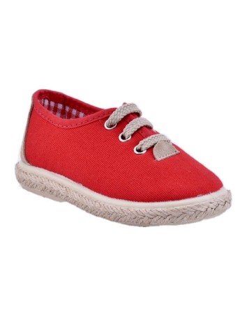 Lona Esparto Rojo Combinada piso en Yute