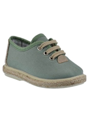 Lona Esparto  color Verde Musgo  con piso en Yute