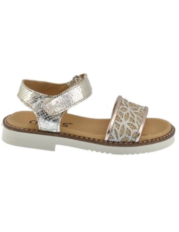 Sandalia Dorada Velcro 2