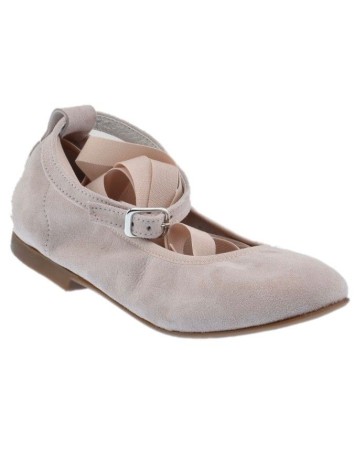 Guxs Zapato Piel Serraje Rosa Empolvado